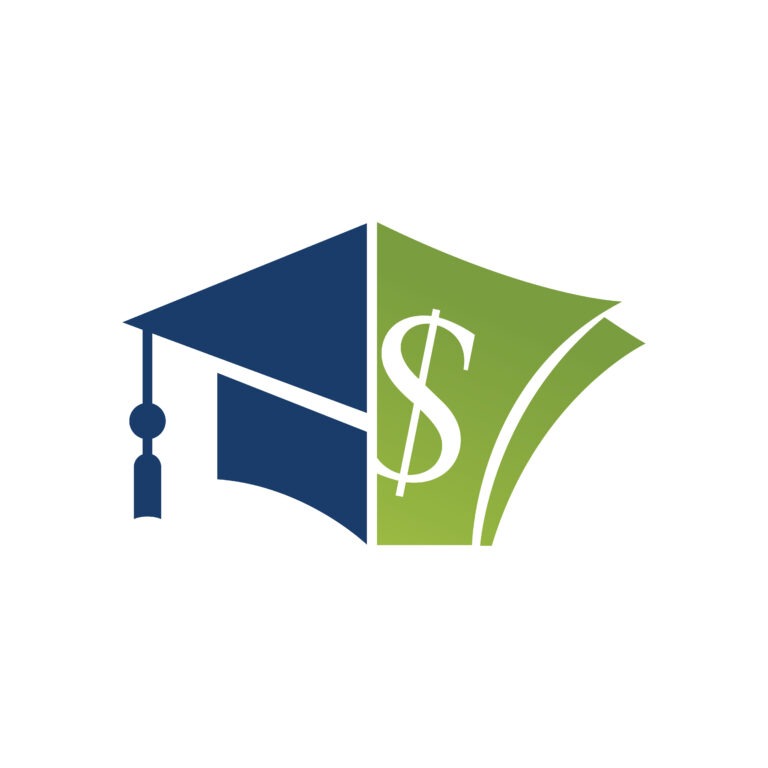 Education financial support logo concept.