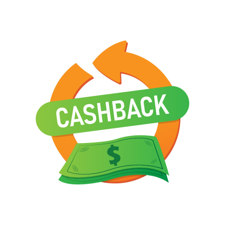 Cashback icon. Refund of a part of money for purchases symbol Vector EPS 10